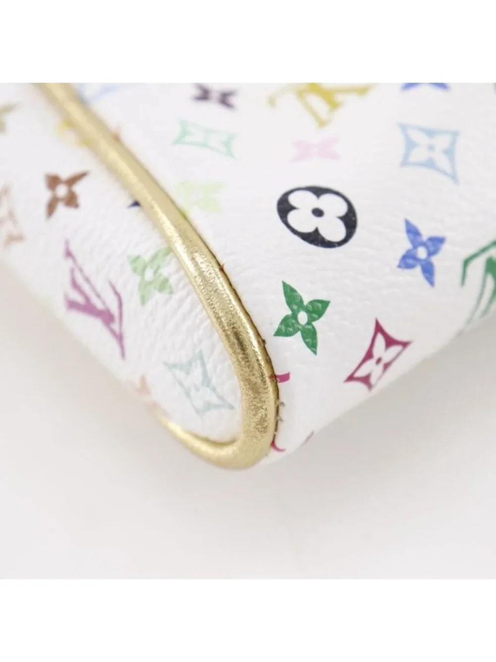 Louis Vuitton Kate Pouch Monogram Multicolor Blanc White Clutch - Picture 6 of 10